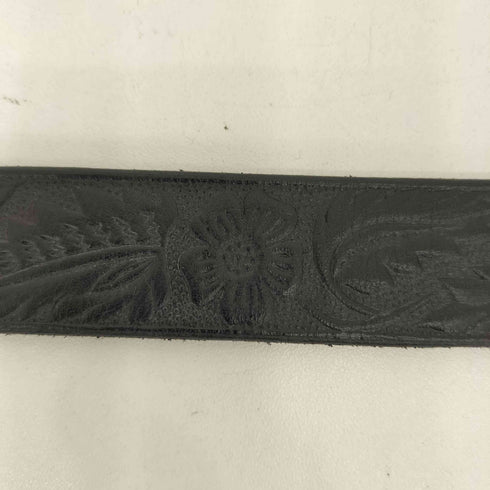 グラッドハンド GLADHAND USA製 花柄 エンボス加工 レザー ベルト メンズ  36